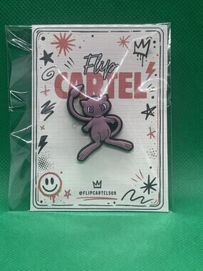 Pokemon Mew PVC Rubber Hat Pin Lapel Backpack Collectible